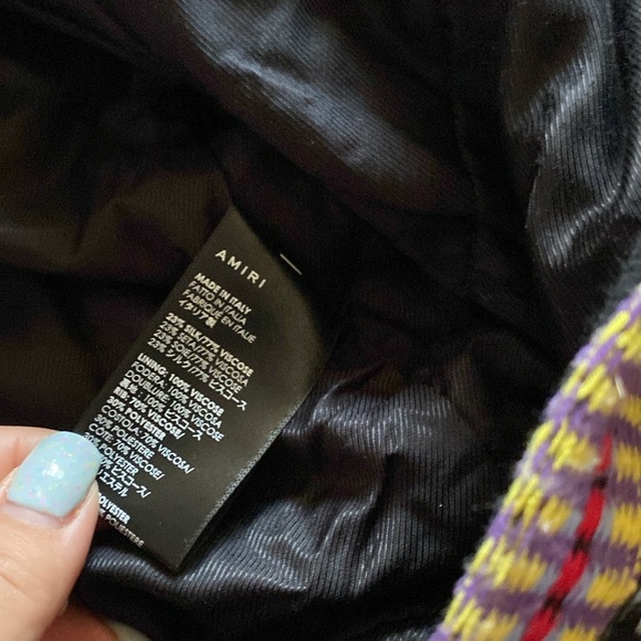 AMIRI Tie Dye Colorful Women's Bomber Jacket size 48 L - Picture 4 of 5